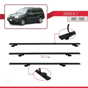 Suzuki XL-7 1999-2006 Arası ile uyumlu Basic Model Ara Atkı Tavan Barı SİYAH 3 ADET - Görsel 5