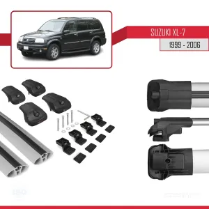 Suzuki XL-7 1999-2006 Arası ile uyumlu ACE-1 Ara Atkı Tavan Barı GRİ - Görsel 5