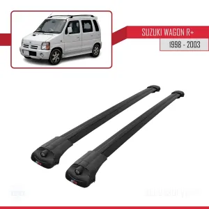 Suzuki Wagon R+ 1998-2003 Arası ile uyumlu ACE-1 Ara Atkı Tavan Barı SİYAH - Görsel 3