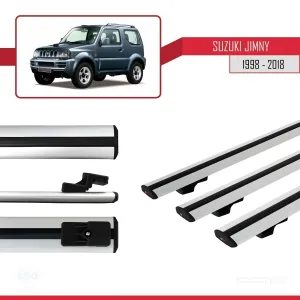 Suzuki Jimny 1998-2018 Arası ile uyumlu Basic Model Ara Atkı Tavan Barı GRİ 3 ADET thumb 3