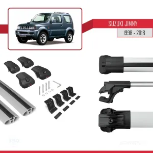 Suzuki Jimny 1998-2018 Arası ile uyumlu ACE-1 Ara Atkı Tavan Barı GRİ - Görsel 5