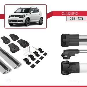 Suzuki Ignıs 2016 ve Sonrası ile uyumlu ACE-1 Ara Atkı Tavan Barı GRİ - Görsel 5