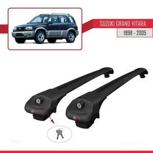 Suzuki Grand Vitara 1998-2005 Arası ile uyumlu ACE-1 Ara Atkı Tavan Barı SİYAH thumb 4
