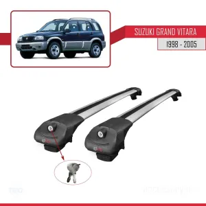 Suzuki Grand Vitara 1998-2005 Arası ile uyumlu ACE-1 Ara Atkı Tavan Barı GRİ thumb 4