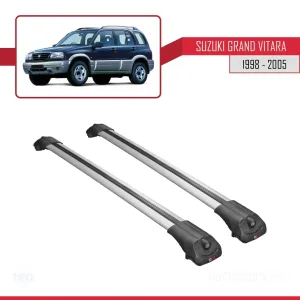 Suzuki Grand Vitara 1998-2005 Arası ile uyumlu ACE-1 Ara Atkı Tavan Barı GRİ thumb 3
