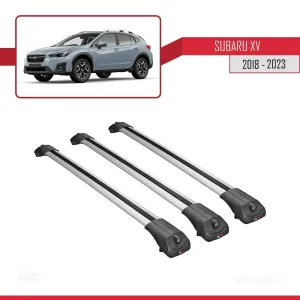 Subaru XV 2018-2021 Arası ile uyumlu ACE-1 Ara Atkı Tavan Barı GRİ 3 ADET BAR thumb 3