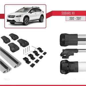 Subaru XV 2012-2017 Arası ile uyumlu ACE-1 Ara Atkı Tavan Barı GRİ thumb 5