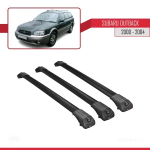 Subaru Outback 2000-2004 Arası ile uyumlu ACE-1 Ara Atkı Tavan Barı SİYAH 3 ADET BAR - Görsel 3