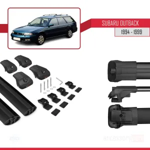 Subaru Outback 1994-1999 (BG) Arası ile uyumlu ACE-1 Ara Atkı Tavan Barı SİYAH - Görsel 5