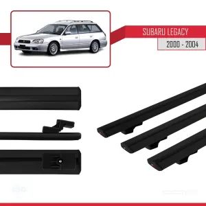 Subaru Legacy 2000-2004 Arası ile uyumlu Basic Model Ara Atkı Tavan Barı SİYAH 3 ADET thumb 3