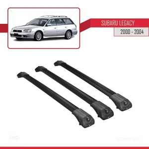 Subaru Legacy 2000-2004 Arası ile uyumlu ACE-1 Ara Atkı Tavan Barı SİYAH 3 ADET BAR - Görsel 3