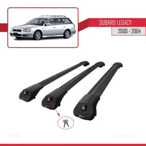 Subaru Legacy 2000-2004 Arası ile uyumlu ACE-1 Ara Atkı Tavan Barı SİYAH 3 ADET BAR - Görsel 4