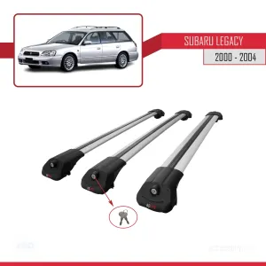 Subaru Legacy 2000-2004 Arası ile uyumlu ACE-1 Ara Atkı Tavan Barı GRİ 3 ADET BAR - Görsel 4