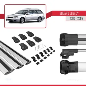 Subaru Legacy 2000-2004 Arası ile uyumlu ACE-1 Ara Atkı Tavan Barı GRİ 3 ADET BAR - Görsel 5