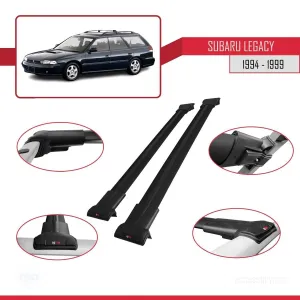 Subaru Legacy 1994-1999 Arası ile uyumlu FLY Model Ara Atkı Tavan Barı SİYAH - Görsel 5