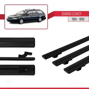Subaru Legacy 1994-1999 Arası ile uyumlu Basic Model Ara Atkı Tavan Barı SİYAH 3 ADET - Görsel 3