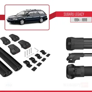 Subaru Legacy 1994-1999 Arası ile uyumlu ACE-1 Ara Atkı Tavan Barı SİYAH - Görsel 5