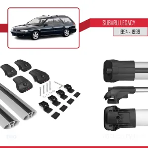 Subaru Legacy 1994-1999 Arası ile uyumlu ACE-1 Ara Atkı Tavan Barı GRİ - Görsel 5