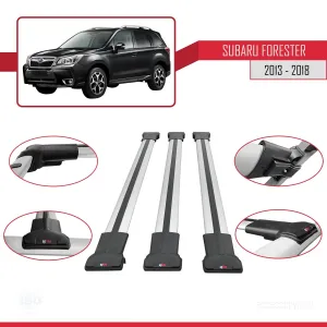 Subaru Forester 2013-2018 Arası ile Uyumlu FLY Model Ara Atkı Tavan Barı GRİ 3 ADET BAR - Görsel 5