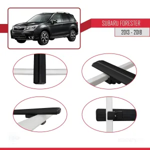 Subaru Forester 2013-2018 Arası ile uyumlu Basic Model Ara Atkı Tavan Barı SİYAH 3 ADET thumb 4