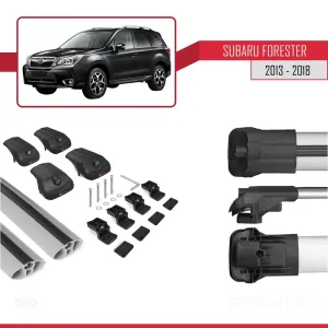 Subaru Forester 2013-2018 Arası ile uyumlu ACE-1 Ara Atkı Tavan Barı GRİ - Görsel 5