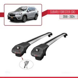 Subaru Forester (SK) 2019 ve Sonrası ile uyumlu ACE-1 Ara Atkı Tavan Barı GRİ thumb 4