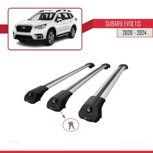 Subaru Evoltis 2020 ve Sonrası ile uyumlu ACE-1 Ara Atkı Tavan Barı GRİ 3 ADET BAR thumb 4