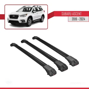 Subaru Ascent 2019 ve Sonrası ile uyumlu ACE-1 Ara Atkı Tavan Barı SİYAH 3 ADET BAR thumb 3