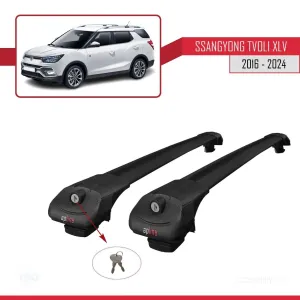 Ssangyong Tivoli XLV 2016 ve Sonrası ile uyumlu ACE-1 Ara Atkı Tavan Barı SİYAH thumb 4