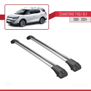 Ssangyong Tivoli XLV 2016 ve Sonrası ile uyumlu ACE-1 Ara Atkı Tavan Barı GRİ thumb 3