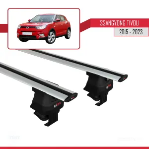 Ssangyong Tivoli 2015-2023 Arası ile uyumlu ACE-4 Ara Atkı Tavan Barı GRİ thumb 2