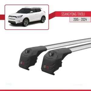 Ssangyong TIVOLI 2015 ve Sonrası ile uyumlu ACE-2 Ara Atkı Tavan Barı GRİ thumb 4