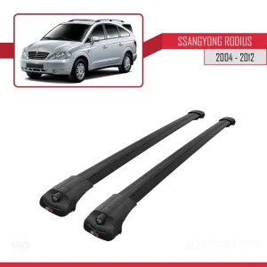 Ssangyong Rodius 2004-2012 Arası ile uyumlu ACE-1 Ara Atkı Tavan Barı SİYAH - Görsel 3