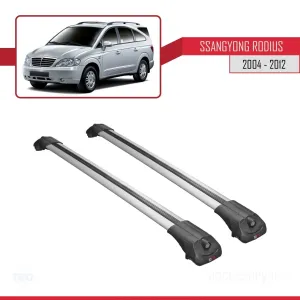 Ssangyong Rodius 2004-2012 Arası ile uyumlu ACE-1 Ara Atkı Tavan Barı GRİ - Görsel 3
