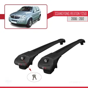 Ssangyong Rexton Y250 2006-2012 Arası ile uyumlu ACE-1 Ara Atkı Tavan Barı SİYAH thumb 4