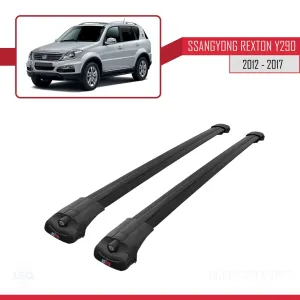Ssangyong Rexton (Y290) 2012-2017 Arası ile uyumlu ACE-1 Ara Atkı Tavan Barı SİYAH - Görsel 3