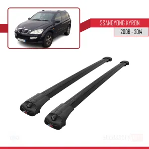 Ssangyong Kyron 2006-2014 Arası ile uyumlu ACE-1 Ara Atkı Tavan Barı SİYAH - Görsel 3