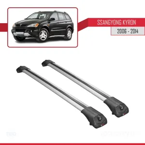 Ssangyong Kyron 2006-2014 Arası ile uyumlu ACE-1 Ara Atkı Tavan Barı GRİ - Görsel 3