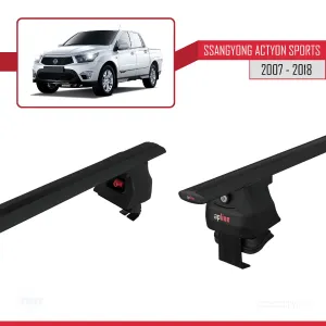 Ssangyong Actyon Sports 2007-2018 Arası ile uyumlu ACE-4 Ara Atkı Tavan Barı SİYAH thumb 5
