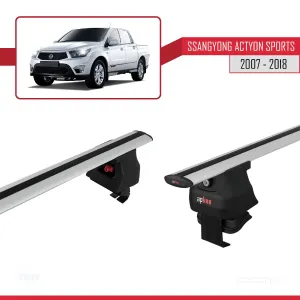 Ssangyong Actyon Sports 2007-2018 Arası ile uyumlu ACE-4 Ara Atkı Tavan Barı GRİ thumb 3