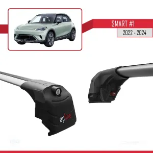 Smart #1 2022 ve Sonrası ile uyumlu ACE-2 Ara Atkı Tavan Barı GRİ thumb 5