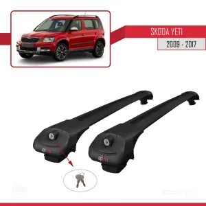Skoda Yeti 2009-2017 Arası ile uyumlu ACE-1 Ara Atkı Tavan Barı SİYAH - Görsel 4