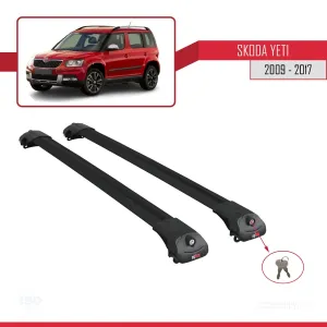 Skoda Yeti 2009-2017 Arası ile uyumlu ACE-1 Ara Atkı Tavan Barı SİYAH - Görsel 4