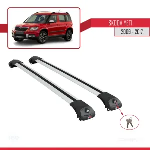 Skoda Yeti 2009-2017 Arası  ile uyumlu ACE-1 Ara Atkı Tavan Barı GRİ - Görsel 4