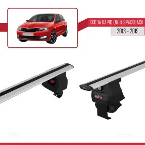 Skoda Rapid (NH1) Spaceback 2013-2019 Arası ile uyumlu ACE-4 Ara Atkı Tavan Barı GRİ - Görsel 3