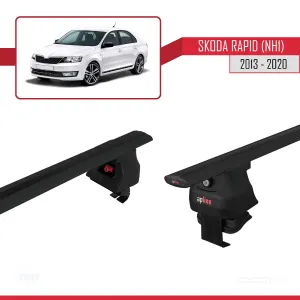 Skoda Rapid (NH1) 2013-2020 Arası ile uyumlu ACE-4 Ara Atkı Tavan Barı SİYAH - Görsel 5