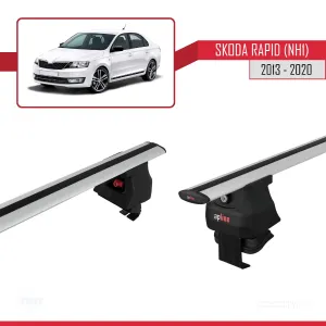 Skoda Rapid (NH1) 2013-2020 Arası ile uyumlu ACE-4 Ara Atkı Tavan Barı GRİ thumb 3