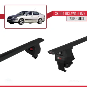 Skoda Octavia II (1Z) 2004-2008 Arası ile uyumlu ACE-4 Ara Atkı Tavan Barı SİYAH thumb 5
