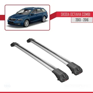 Skoda Octavia COMBİ 2013-2016 Arası ile uyumlu ACE-1 Ara Atkı Tavan Barı GRİ thumb 3