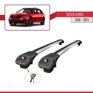 Skoda Kamiq 2019 ve Sonrası ile uyumlu ACE-1 Ara Atkı Tavan Barı GRİ thumb 4